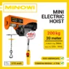 Mini Electric Hoist 200 Kg Minowi PA200