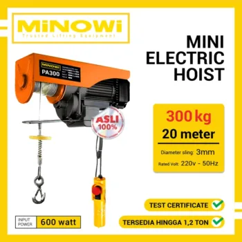 Mini Electric Hoist 300 Kg Minowi